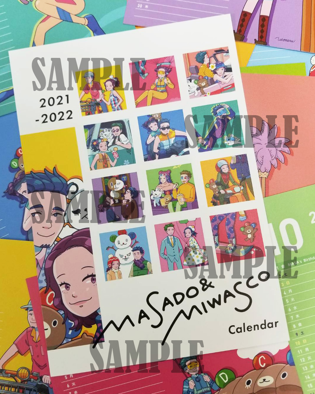 DCTgarden SHOPPING MALLより MASADO&MIWASCO Calendar 20212022発売決定